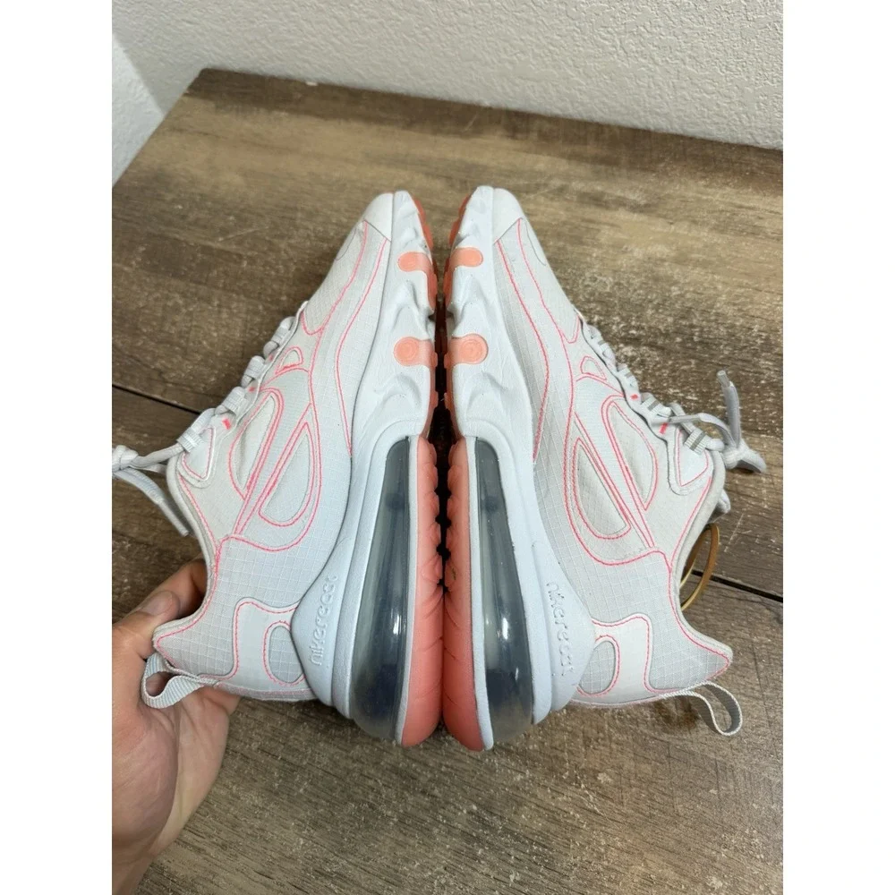 Nike Air Max 270 React SP White Flash Crimson Sneakers CQ6549-100 - Size 8.5
